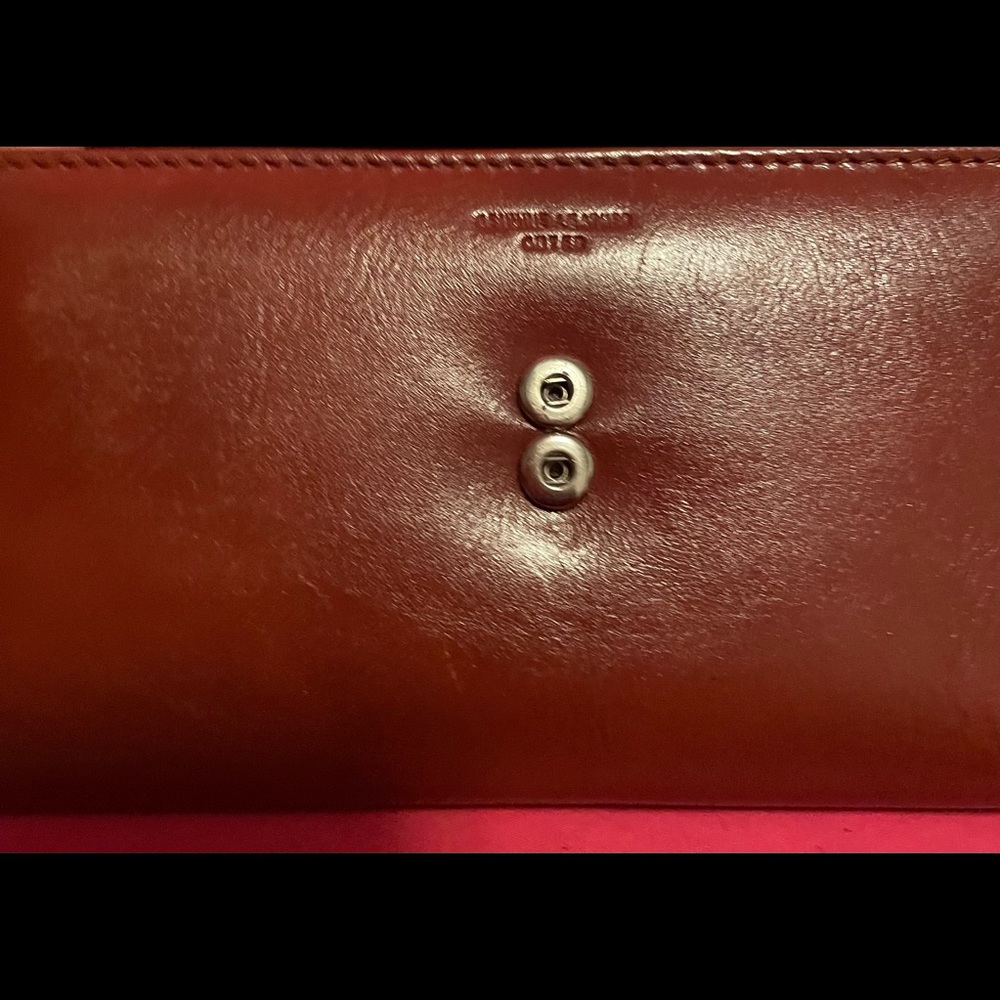 Fossil Wallet 7” X 4” Cognac Color - image 3